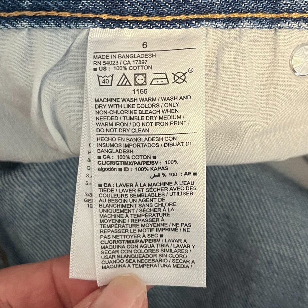 Old Navy High Rise Slouchy Straight Jeans – Size 6 - Picture 9 of 9